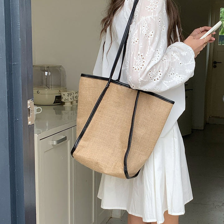 Damen Strandtasche mit eleganten Akzenten und abnehmbarem Innenbeutel Nord Taschen
