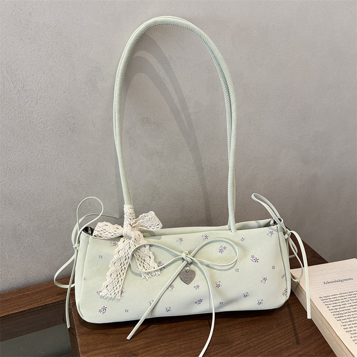 Damen modische Handtasche mit handgefertigten Blütenapplikationen Nord Taschen