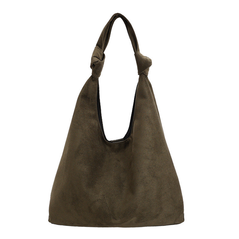 Damen Hobo-Tasche aus weichem Veloursleder mit modischem Design Nord Taschen