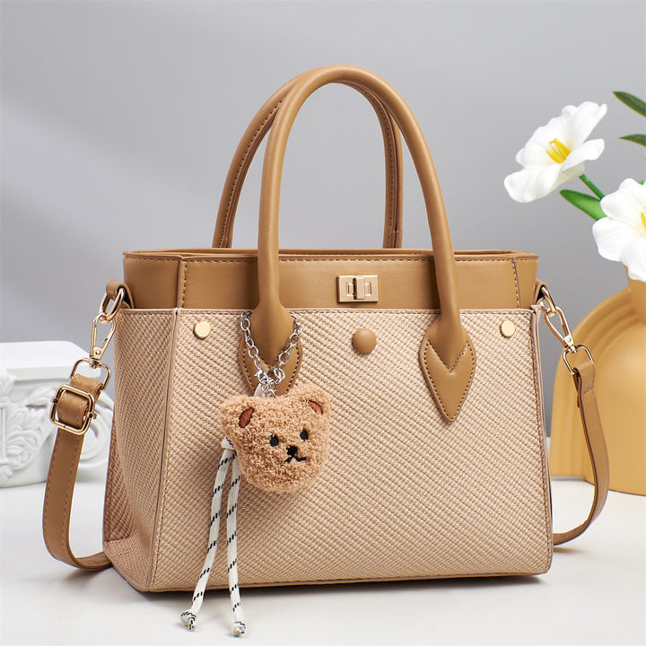 Damen Handtasche mit strukturiertem Design und abnehmbaren Trageriemen Nord Taschen