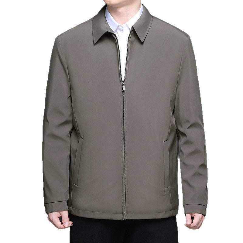 Herren leichte gesteppte Übergangsjacke mit innenliegendem Quiltfutter und klassischem Kragen Nord Taschen