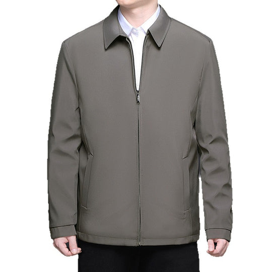 Herren leichte gesteppte Übergangsjacke mit innenliegendem Quiltfutter und klassischem Kragen Nord Taschen
