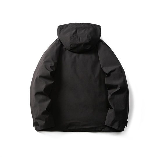 Herren Funktionelle Outdoor-Softshelljacke mit Kapuze und Mehrfachtaschen Nord Taschen