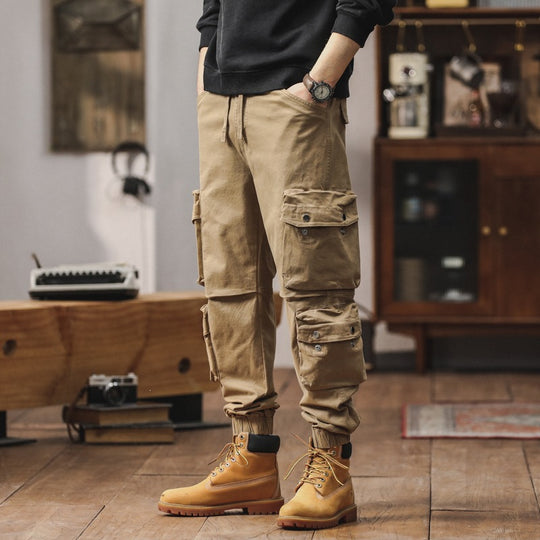 Herren Cargohose mit multifunktionalen Pattentaschen und elastischem Saum Nord Taschen