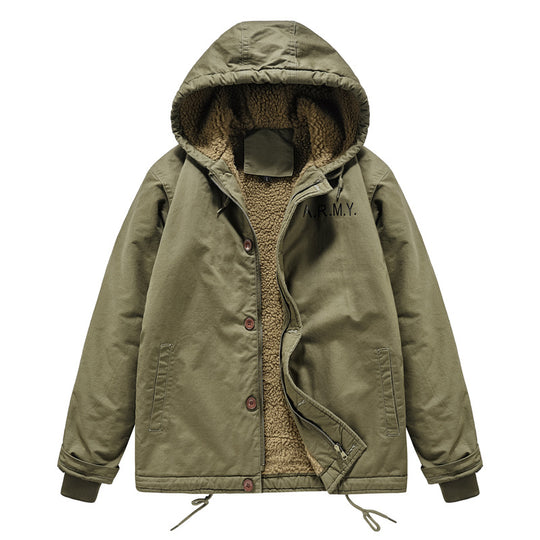 Herren gemütliche Winterjacke Nord Taschen