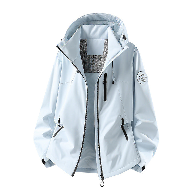 Herren Wasserabweisende Softshelljacke mit Kapuze und Reißverschlusstaschen Nord Taschen