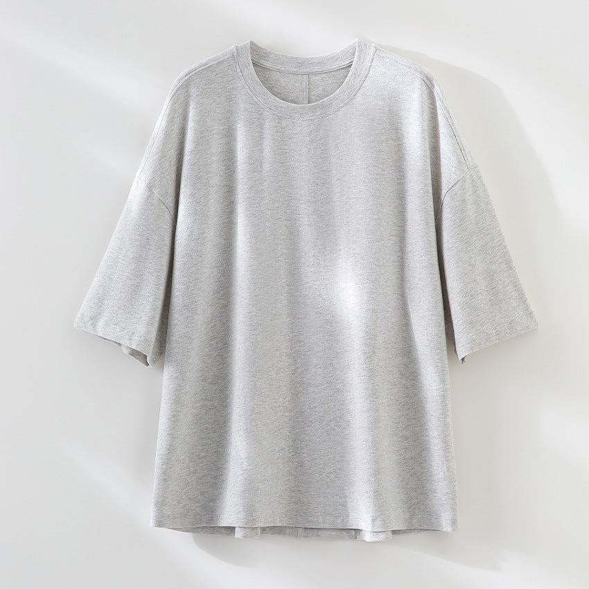 Herren Oversized T-Shirt aus hochwertigem Baumwollmix mit überschnittener Schulter und lockerem Fall Nord Taschen