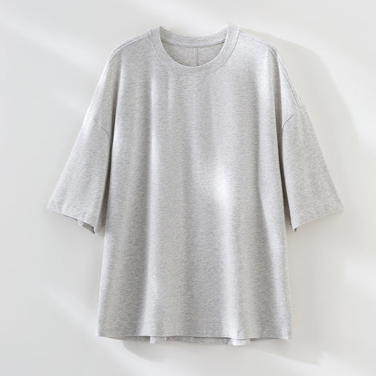 Herren Oversized T-Shirt aus hochwertigem Baumwollmix mit überschnittener Schulter und lockerem Fall Nord Taschen