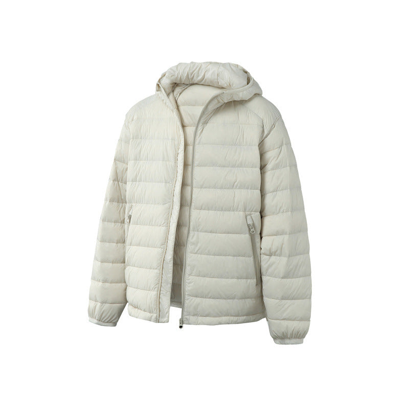Unisex Ultraleichte gesteppte Kapuzenjacke mit Thermofüllung und Reißverschlusstaschen Nord Taschen