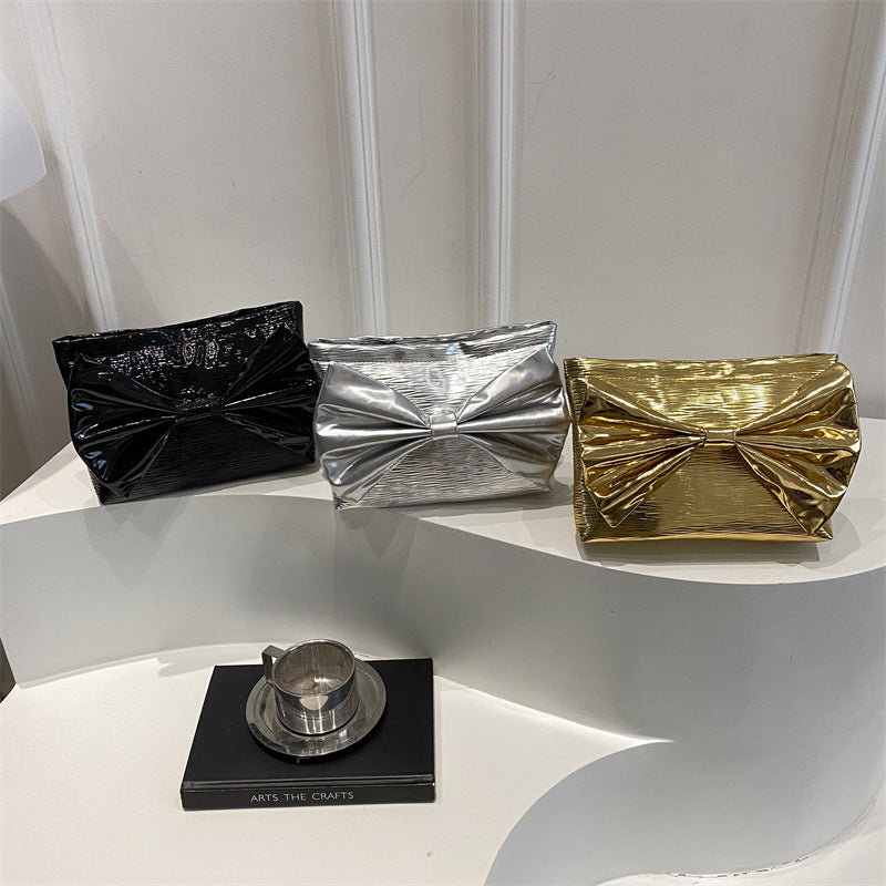 Damen Clutch-Tasche mit elegantem Schleifendesign Nord Taschen