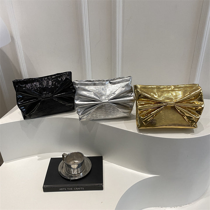 Damen Clutch-Tasche mit elegantem Schleifendesign Nord Taschen