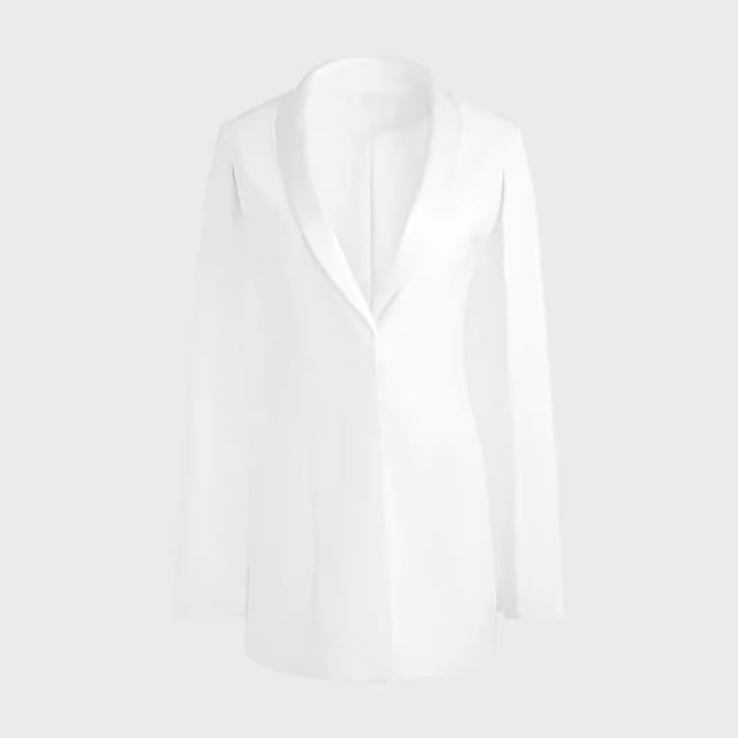 Damen Kurzes Cape-Minikleid mit tiefem V‑Ausschnitt und offenem Arm‑Cape Nord Taschen