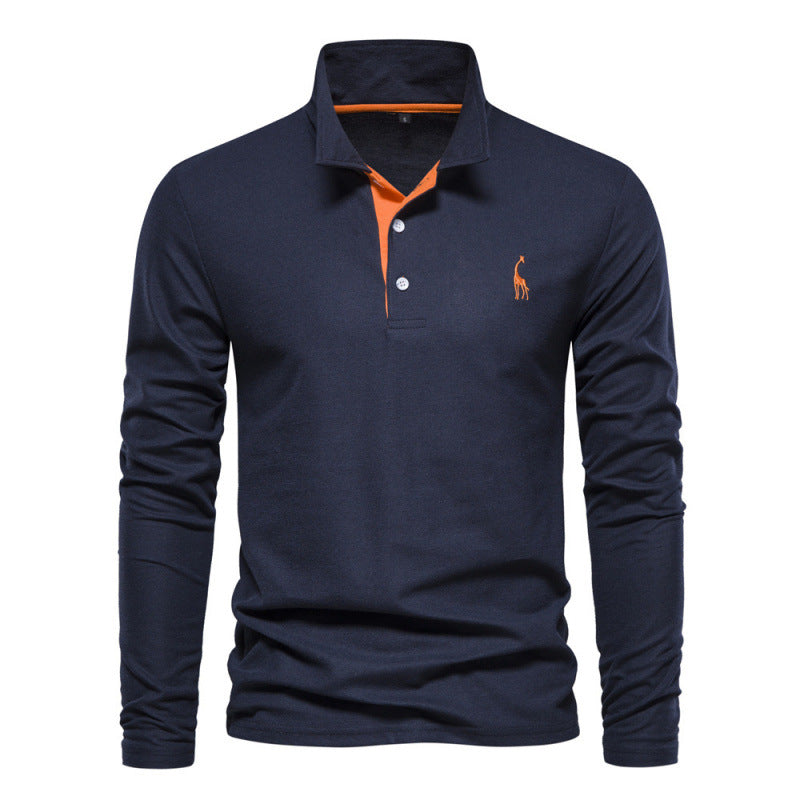 Atmungsaktives Baumwoll Poloshirt Herren