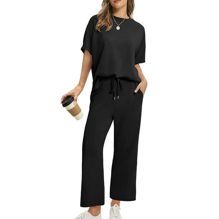 Damen Bequemes Freizeitanzug-Set mit lockerem Schnitt und stilvollen Taschen