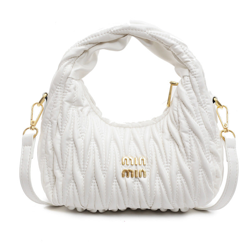 Damen Schultertasche mit elegantem Raffung-Design | Nord Taschen