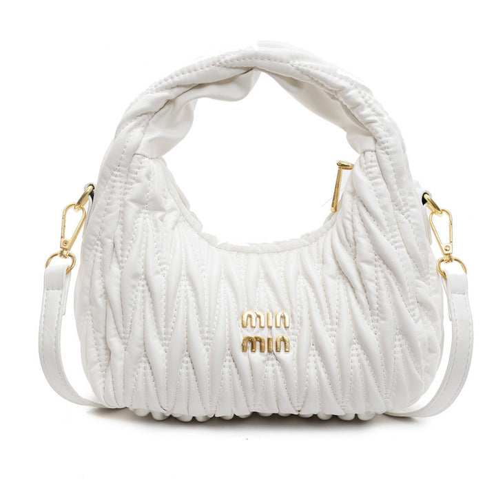 Damen Schultertasche mit elegantem Raffung-Design | Nord Taschen