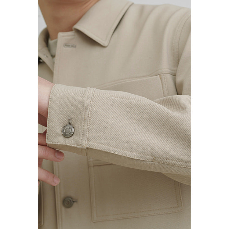 Herren Boxy-Hemdjacke mit großformatigen aufgesetzten Brusttaschen Nord Taschen