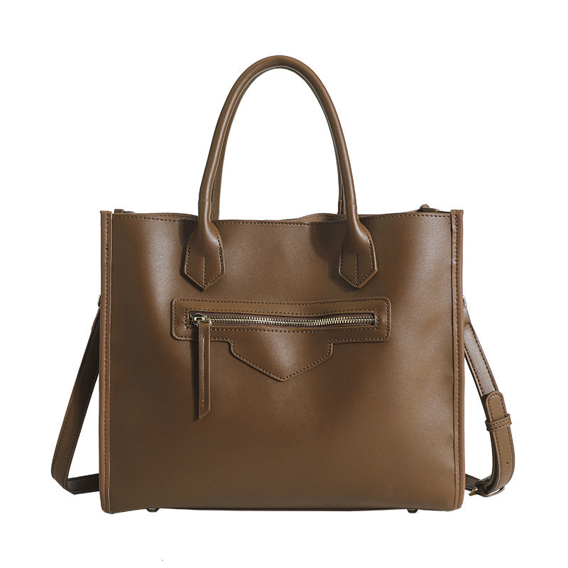Damen Handtasche aus hochwertigem Kunstleder mit verschließbarem Außenfach Nord Taschen