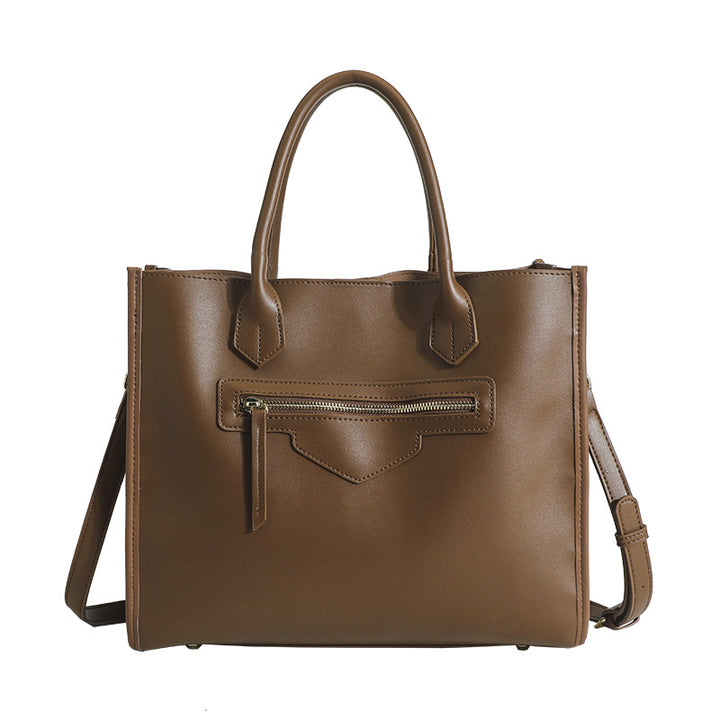Damen Handtasche aus hochwertigem Kunstleder mit verschließbarem Außenfach Nord Taschen