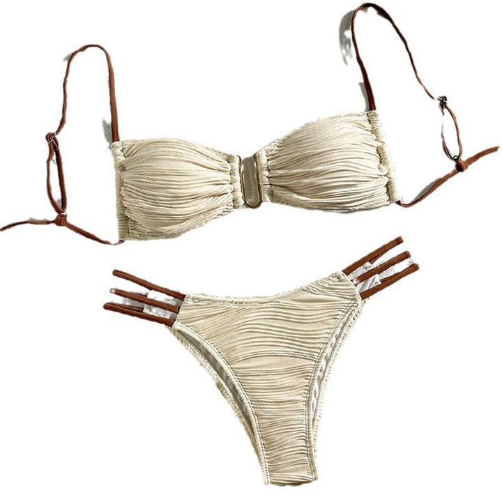 Damen Bikini-Set mit raffiniertem Falten-Design und modischen Akzenten Nord Taschen