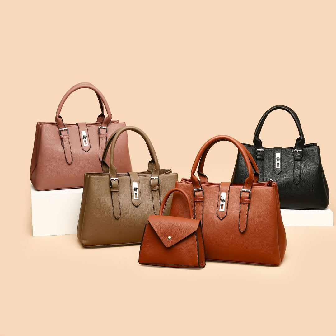 Damen elegante Handtasche mit abnehmbarem Taschenorganizer Nord Taschen
