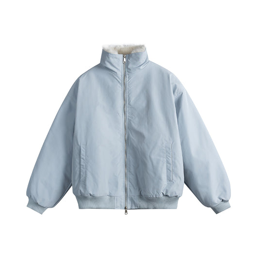Unisex Boxy-wattierter Blouson mit hohem Stehkragen und Teddyfutter Nord Taschen