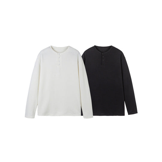 Unisex Thermisches Henley‑Shirt mit Waffelstruktur und langer Arm Nord Taschen