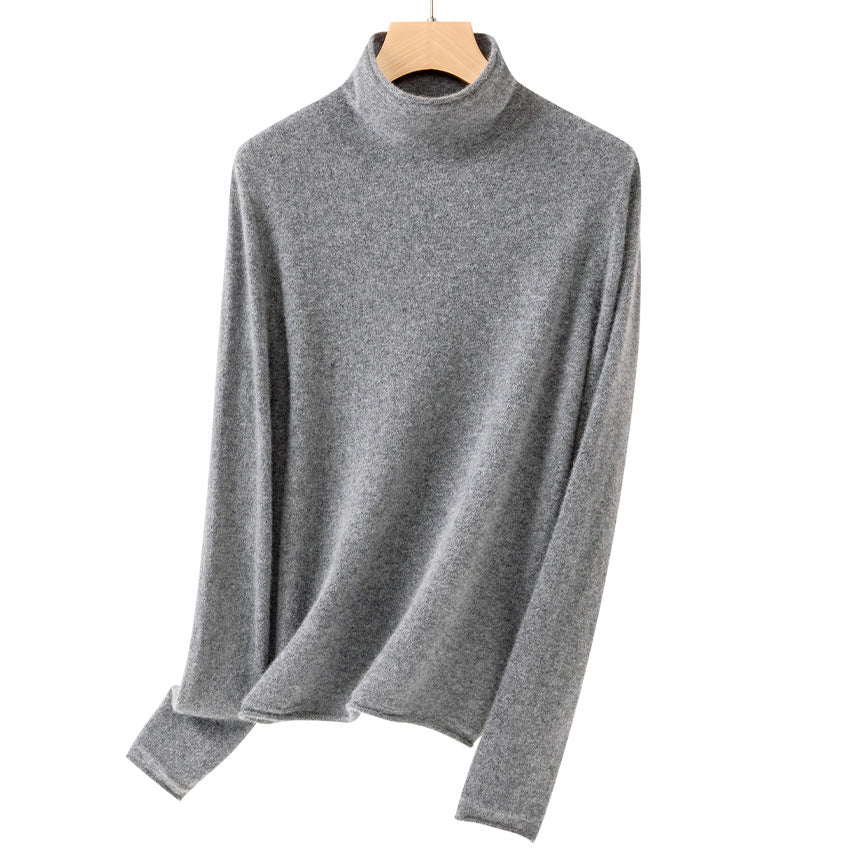 Damen Feiner Rollkragenpullover aus ultraleichtem Feinstrick mit schlanker Silhouette Nord Taschen