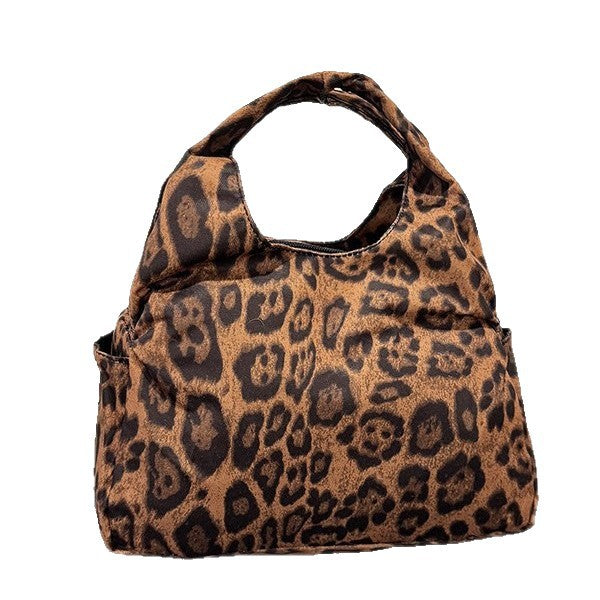 Damen Beuteltasche mit Leopardenmuster Nord Taschen