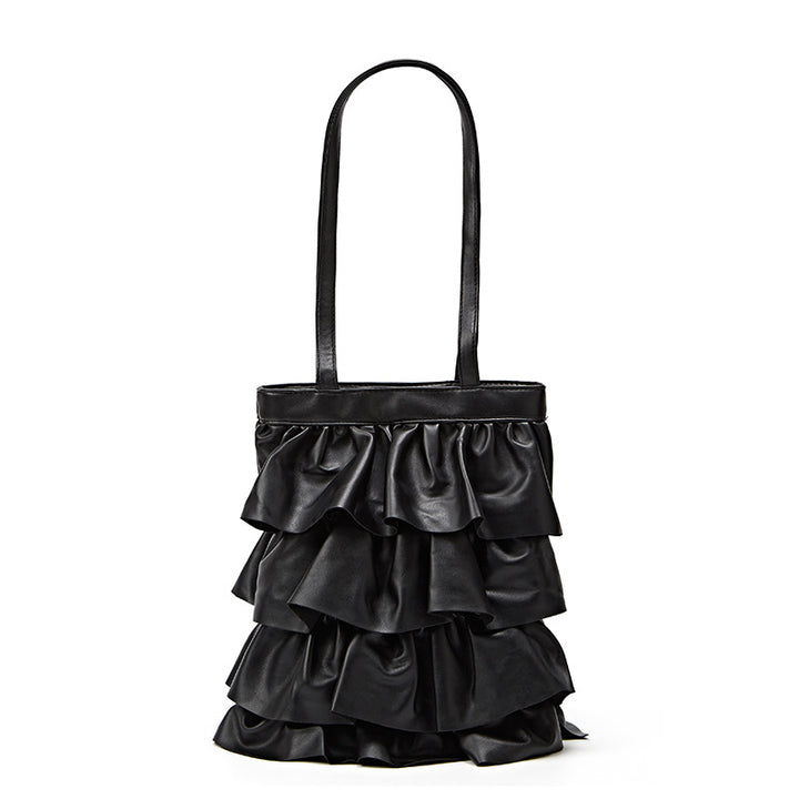 Damen Handtasche mit voluminösem Rüschendesign Nord Taschen