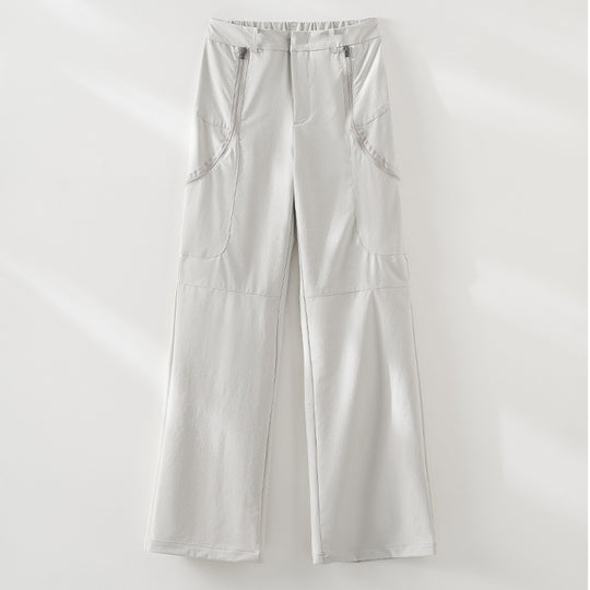 Damen Ultraleichter Kapuzen-Windbreaker mit Zwei-Wege‑Reißverschluss Nord Taschen