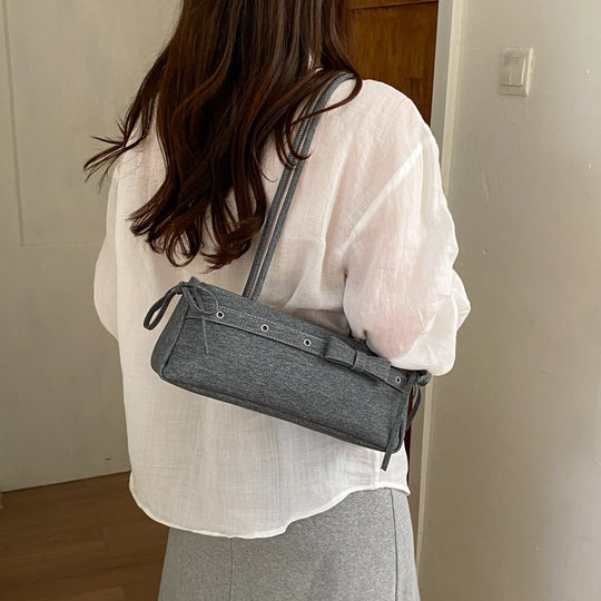 Damen elegante Umhängetasche mit dekorativen Schleifendetails Nord Taschen