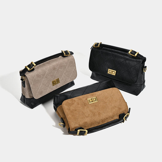 Damen Handtasche mit eleganter Steppverarbeitung und praktischem Schulterriemen Nord Taschen