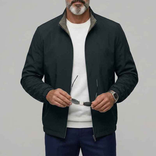 Herren Moderne Übergangsjacke mit hohem Kragen und praktischen Taschen Nord Taschen