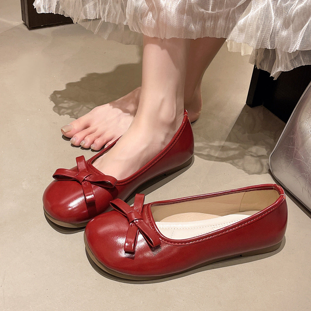 Damen Ballerinas mit verspieltem Schleifen-Design und komfortablem Innenfutter