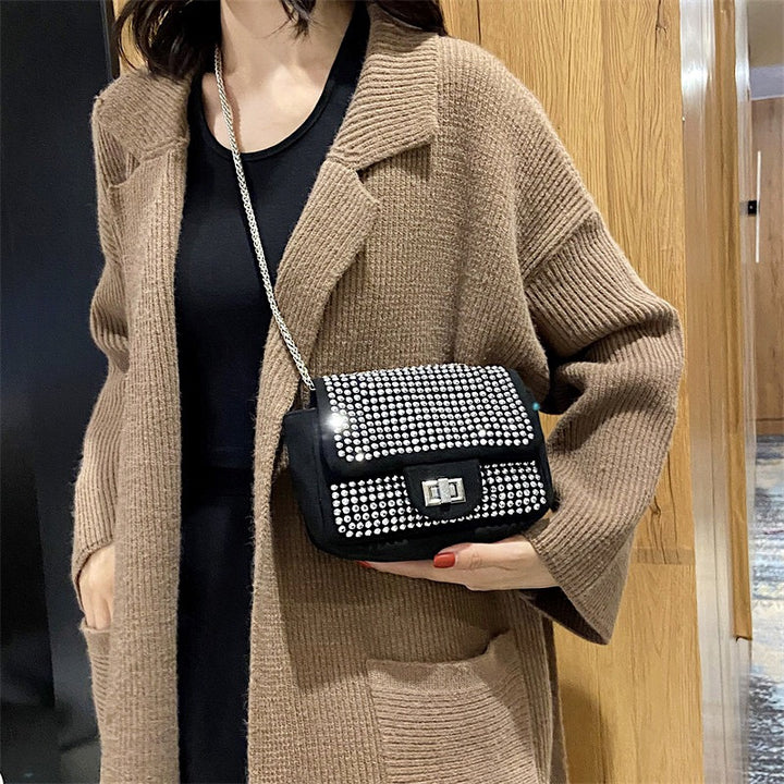 Damen elegante Clutch-Tasche mit strahlenden Strassakzenten Nord Taschen