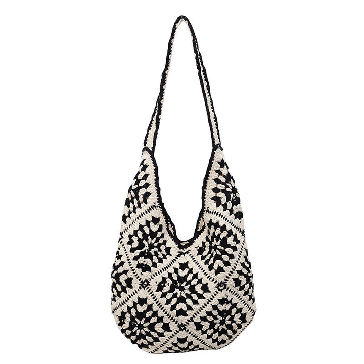 Damen Hobo-Tasche aus gehäkeltem Baumwollmaterial mit einzigartigem Design Nord Taschen