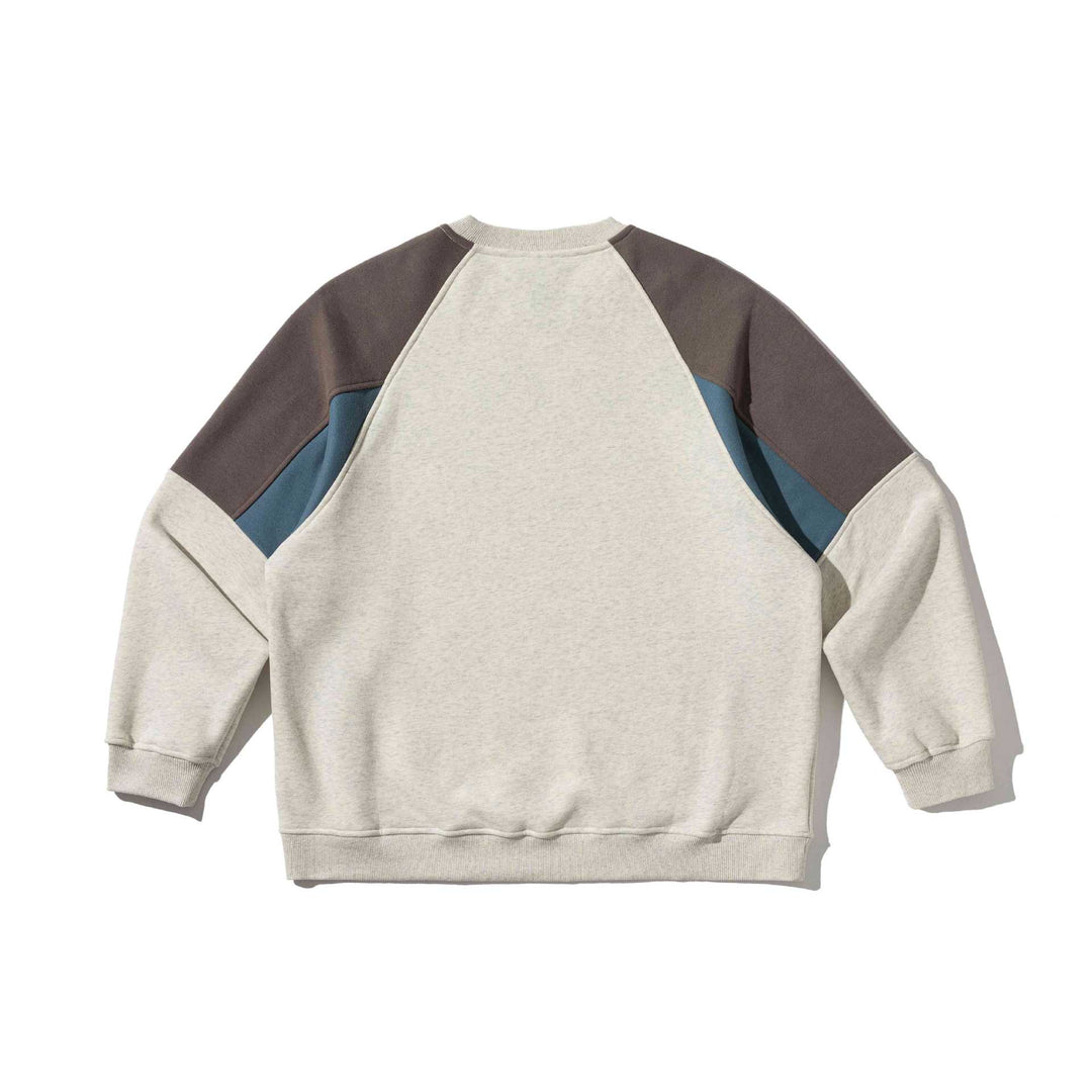Unisex Colorblock-Sweatshirt mit Raglanärmeln und strukturierter Ziernaht Nord Taschen