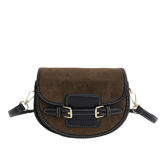 Damen Umhängetasche aus hochwertigem Wildleder mit elegantem Kettenverschluss Nord Taschen