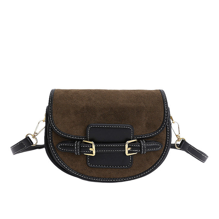 Damen Umhängetasche aus hochwertigem Wildleder mit elegantem Kettenverschluss Nord Taschen