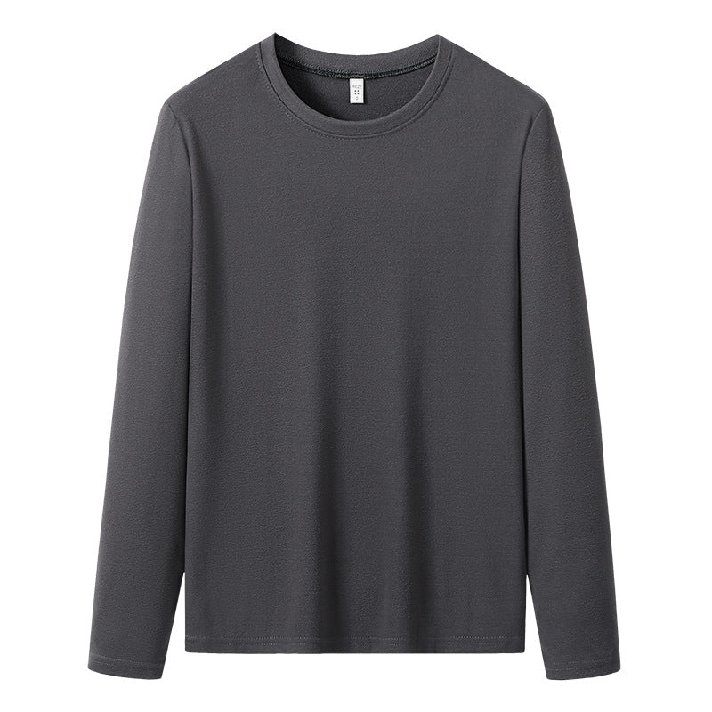 Herren Langärmeliges Rundhals-Basicsweatshirt aus weichem Baumwollmix Nord Taschen