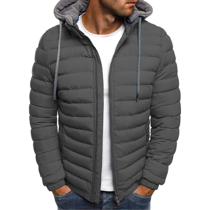 Herren Leichte Steppjacke mit abnehmbarer Kapuze