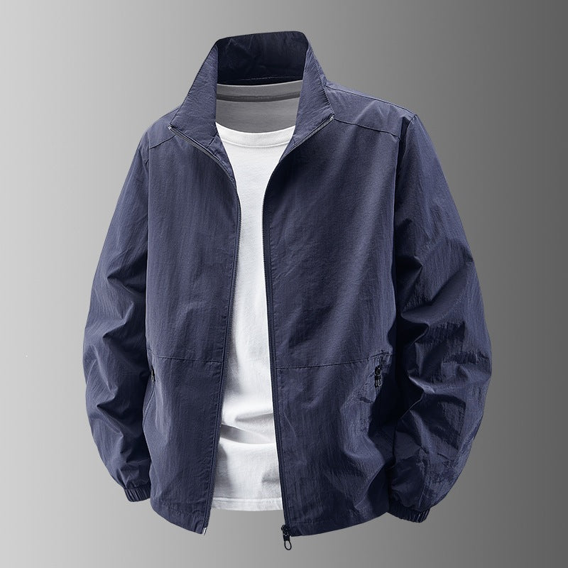 Herren Ultralight Technical Blousonjacke mit elastischen Bündchen, verdeckten Reißverschlusstaschen & atmungsaktivem Nylonmix Nord Taschen