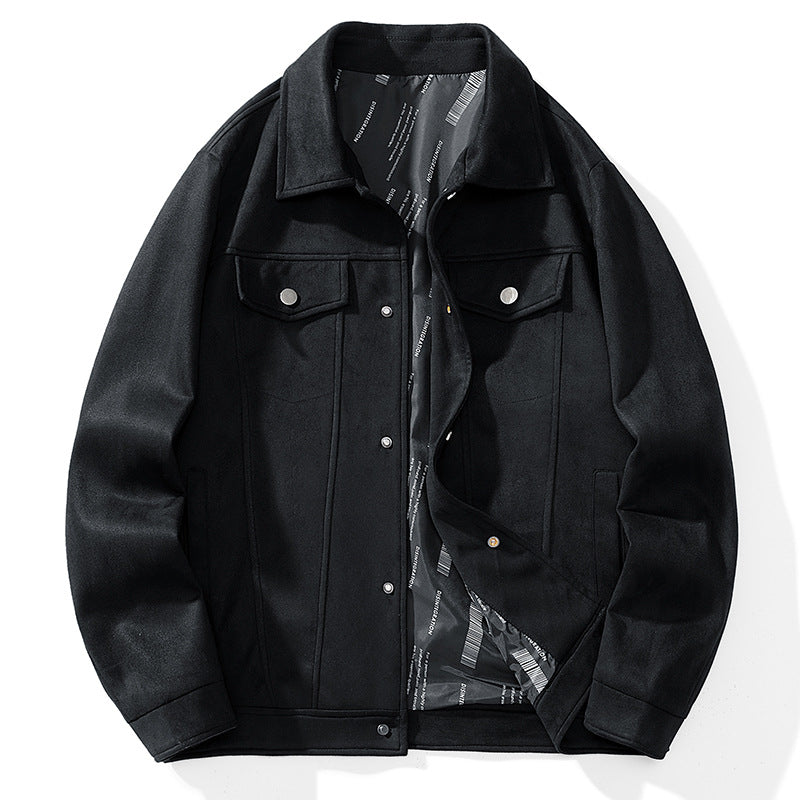 Herren Overshirt‑Jacke aus weichem Wollmix mit gesteppter Innenfütterung und Druckknopfverschluss Nord Taschen