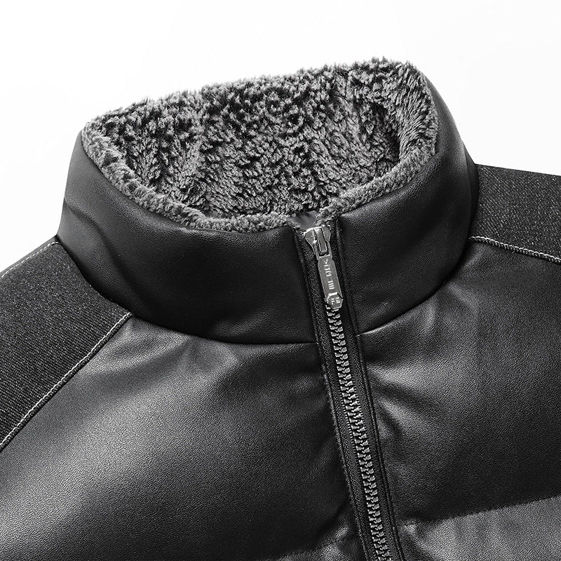 Herren Wattierte Steppweste mit Cargo‑Taschen und hohem Stehkragen Nord Taschen