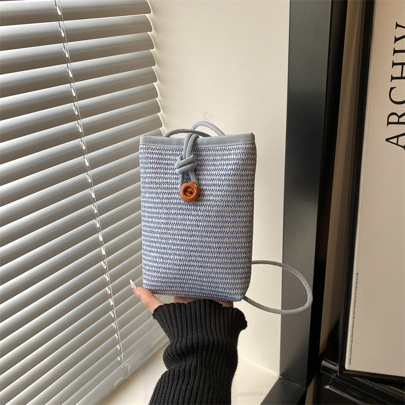 Damen praktische Wickeltasche mit elegantem Kordelzug Nord Taschen