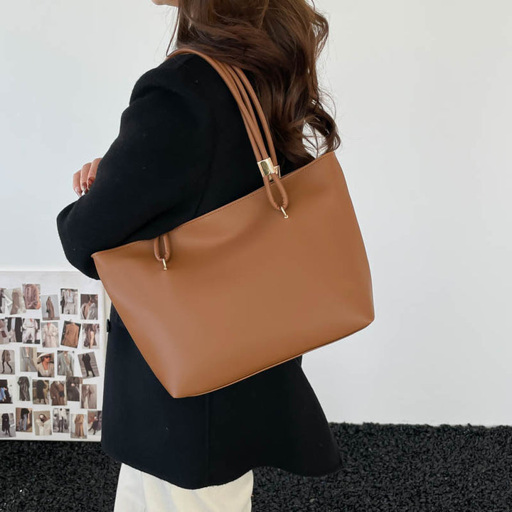 Damen elegante Tote-Bag mit hochwertigen Tragegriffen und praktischen Fächern Nord Taschen