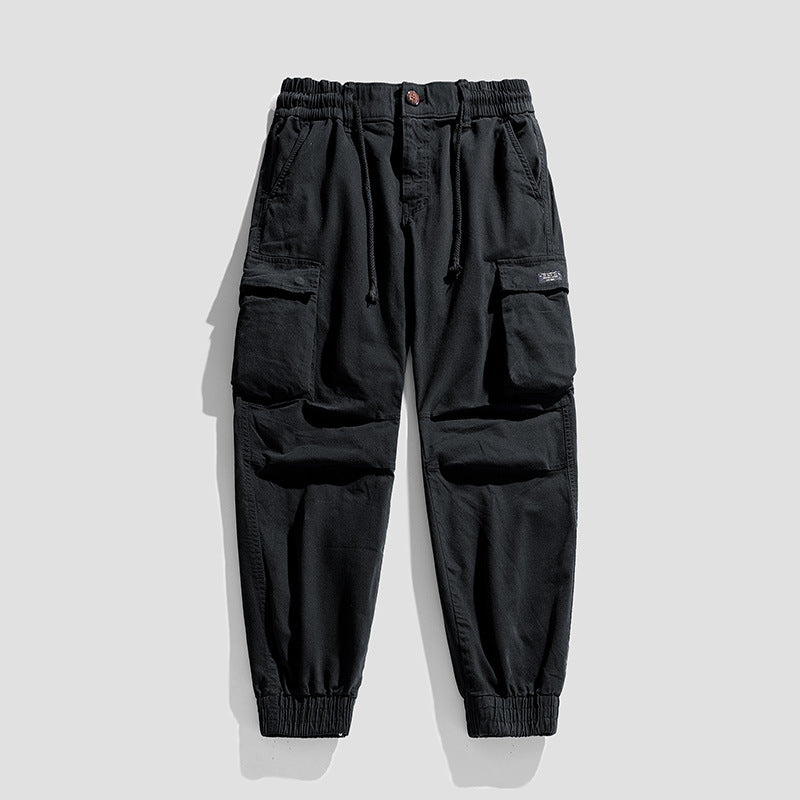 Herren Robuste Cargo-Jogginghose im Utility-Style mit Tunnelzugbund, aufgesetzten Klappentaschen und Kniepaneelen Nord Taschen