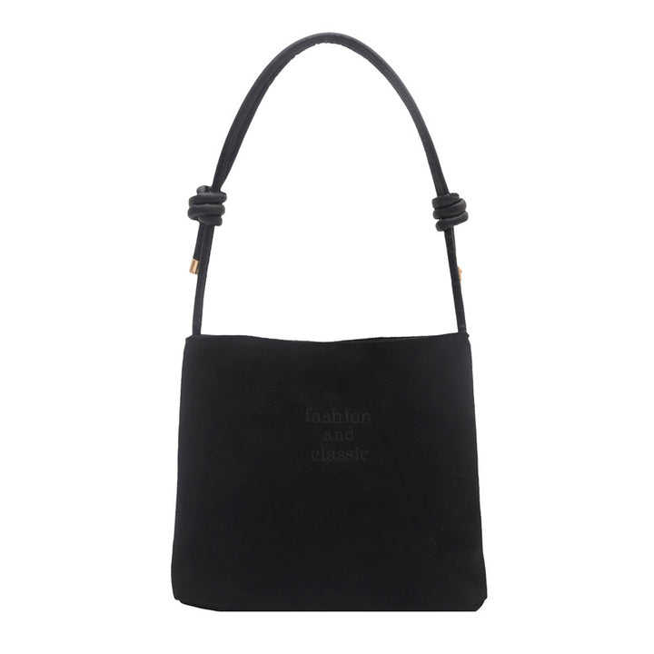 Damen elegante Wildleder-Handtasche mit modischen Akzenten Nord Taschen