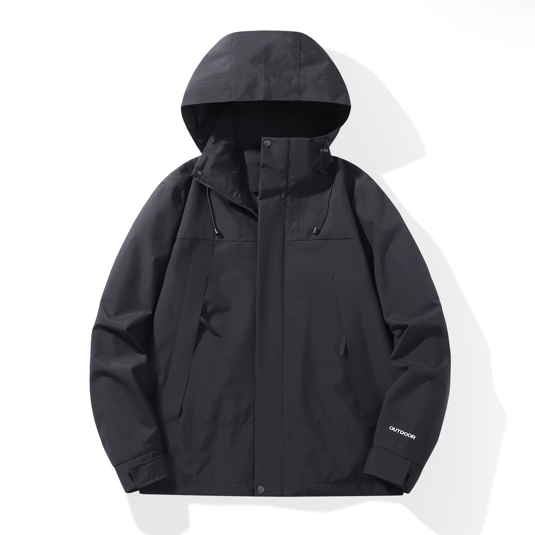 Herren Wetterfester Shell-Parka mit verstellbarer Kapuze und verdeckten Reißverschlüssen Nord Taschen